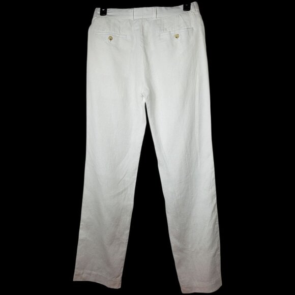 Michael Kors Mens Greenwich Linen Blend Pants White Size 32 - Picture 2 of 16